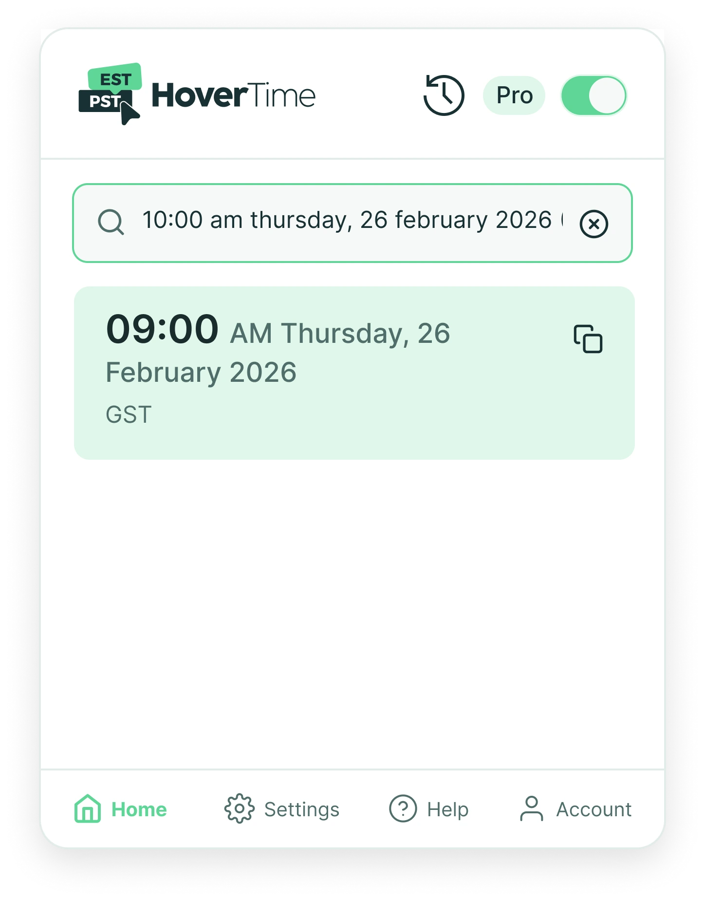 Ask anything search. Simple values resolve instantly, natural language routes through the model.