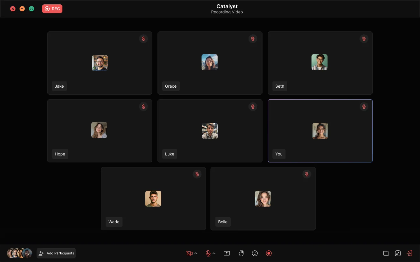 The meeting room opens in a new window for focus. You can minimise it or return to the map with the shrink button. Invite participants, share your scr…
